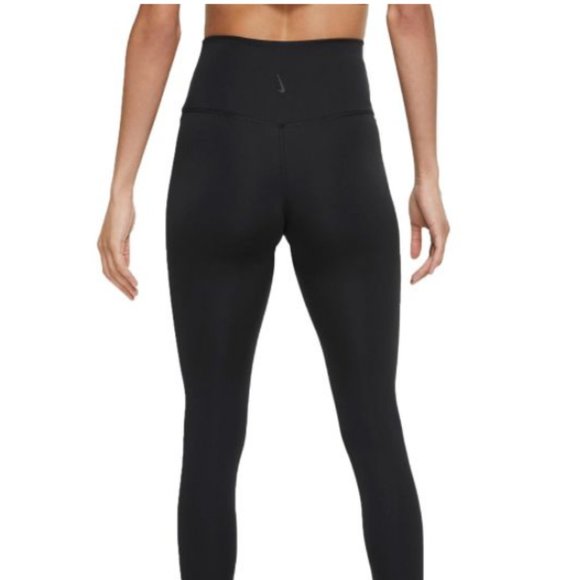 Nike Yoga 7/8 High Rise Leggings CU5293-010 Black Women's - Picture 4 of 4